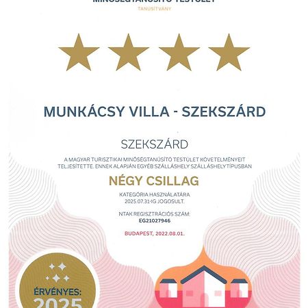Munkacsy Villa - Szekszárd المظهر الخارجي الصورة